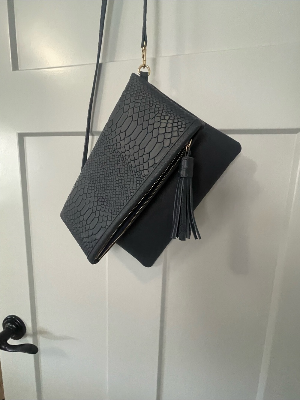 GiGi New York Convertible Navy BLUE Crossbody Clutch Bag All In One NWNT - Picture 6 of 6